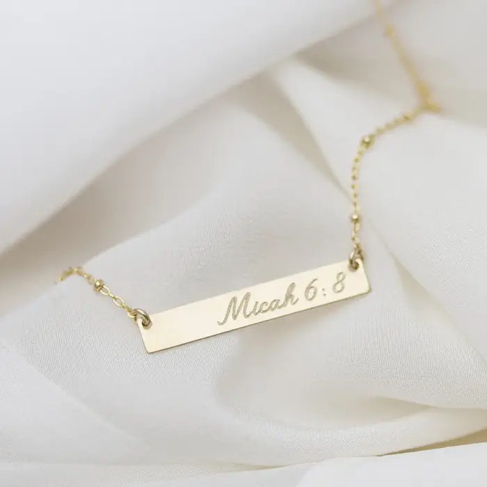 Collier personnalisé pour femmes, chaîne à boules, en or rempli de lettres, ras du cou, pendentifs, 