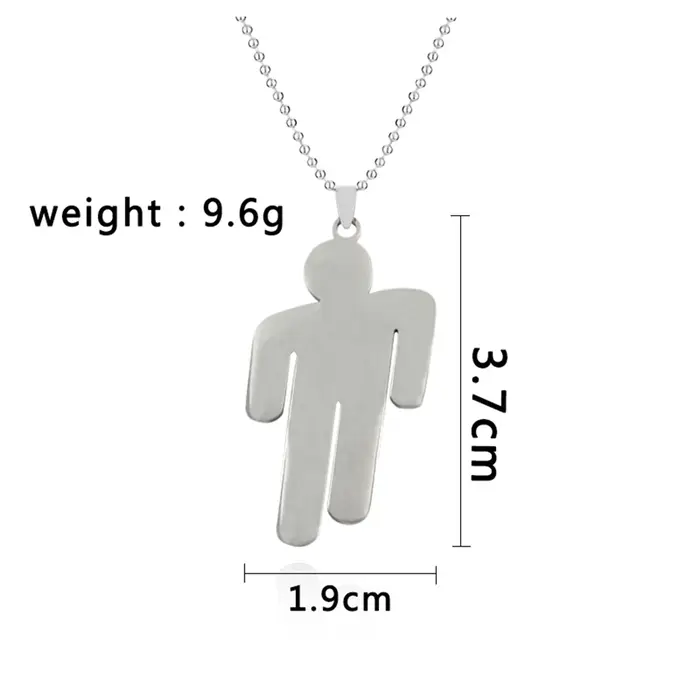 Collier à pendentif asymétrique, style hip-hop urbain, mode unique, accessoires de chaîne de pull te