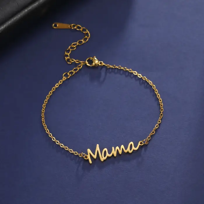 Bracelet lettre maman pour femmes