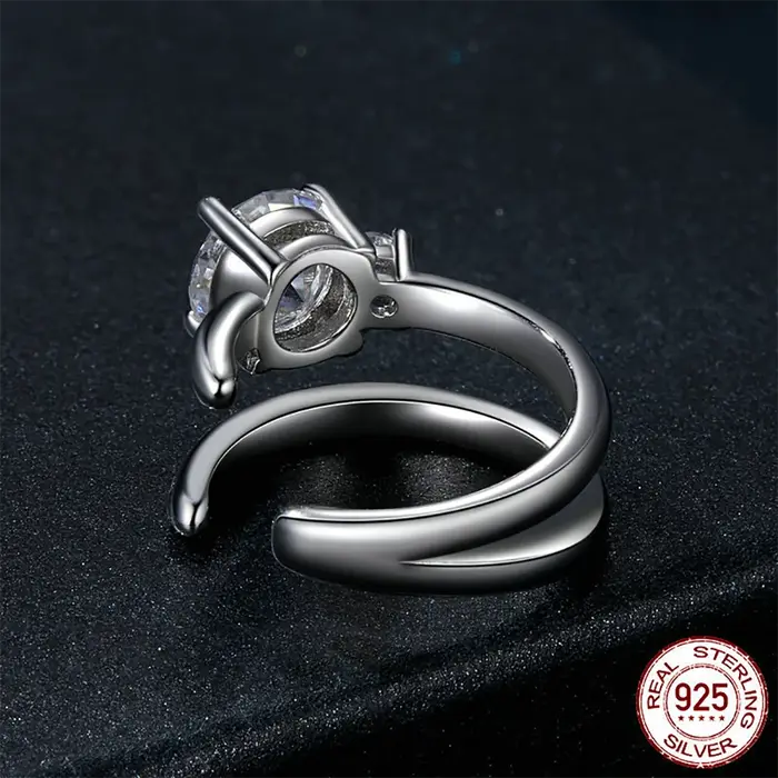 Boucles d'oreilles à Clip en Moissanite U scintillantes pour femmes en argent Sterling 925 bijoux de fête occasions spéciales partys anniversaires mariage cadeaux pour femmes