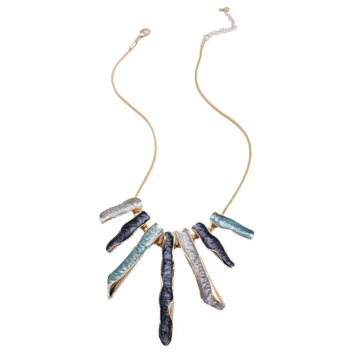 Ensemble de bijoux DIY boucles d'oreilles clous et collier géométrique en émail coloré pour femmes occasions spéciales