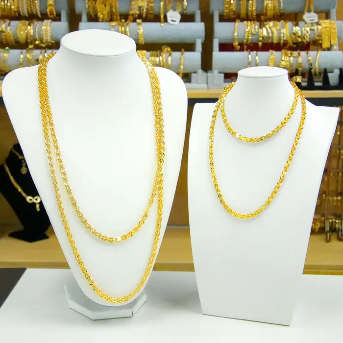 Collier Long arabe de luxe plaqué or 21 carats