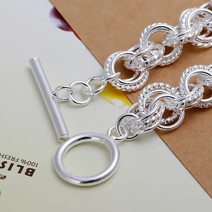 Bracelets couleur argent 925