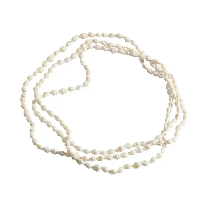 Collier en coquillage à longue chaîne pour femmes