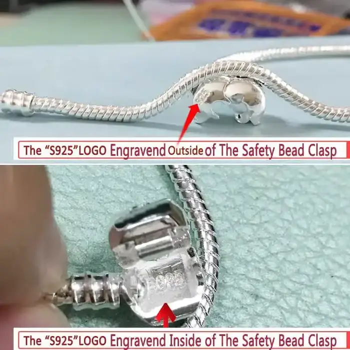 Bracelet en argent Sterling 925 certifié Original pour femmes