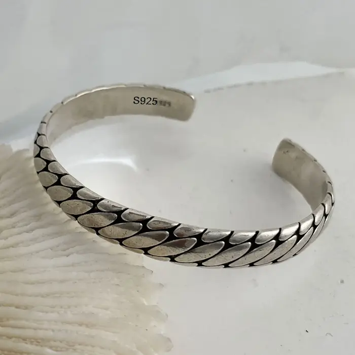 Bracelet en métal 100% argent Sterling 925 massif pour femmes