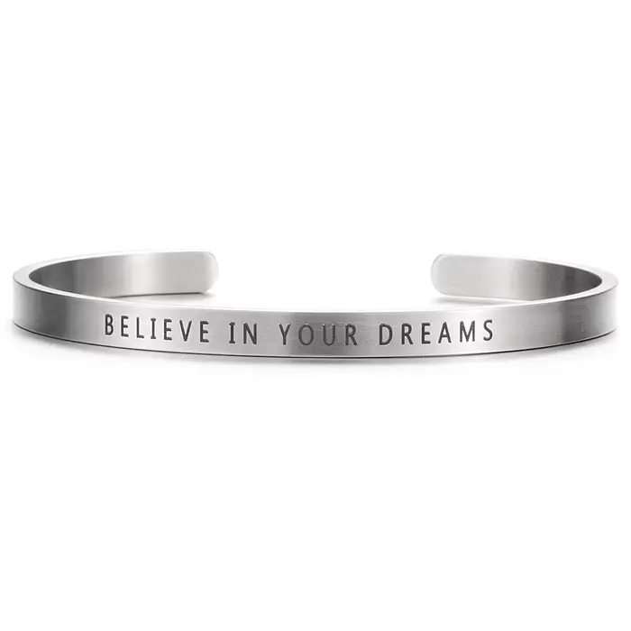 Vente chaude 5mm brossé mat personnalisé Bracelets pour femme amant Double face gravé personnalisé n