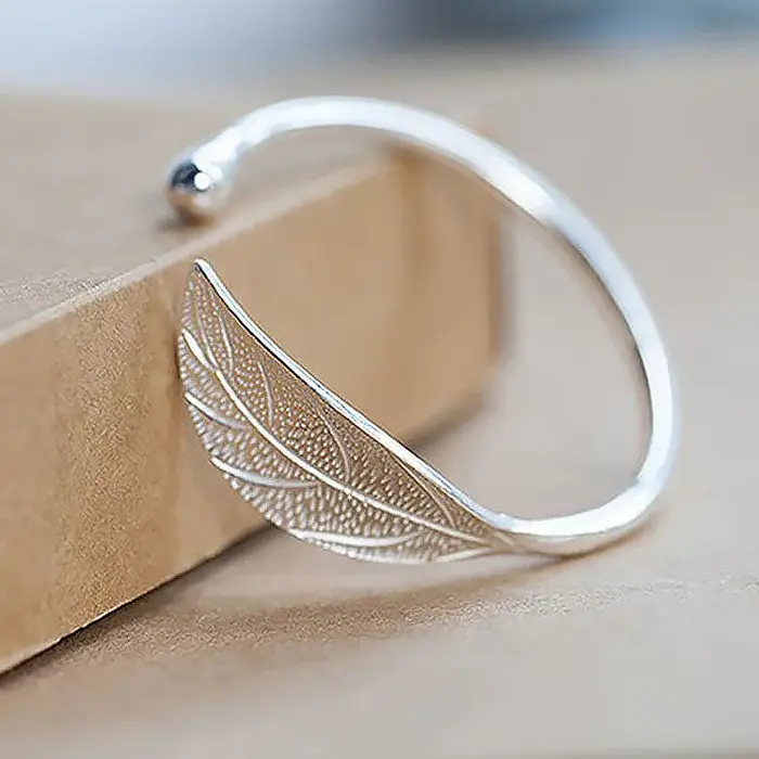 Bracelet manchette en argent Sterling 925 pour femme