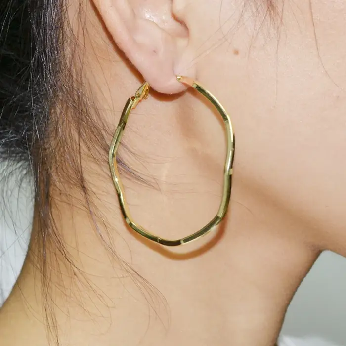 Boucles doreilles clip shineliang elegantes sans perforetion pour femmes occassions speciales finition or rhodium
