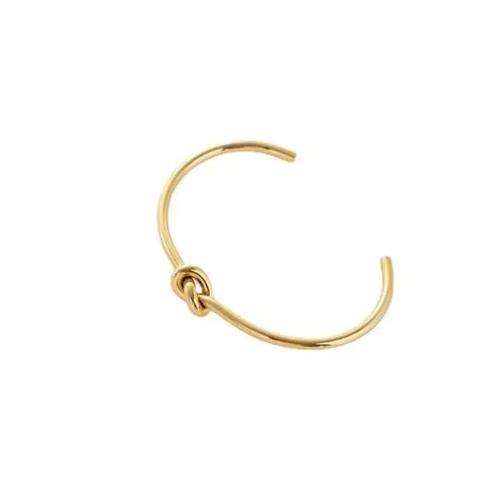 Bracelet manchette ouvert à nœud pour femmes