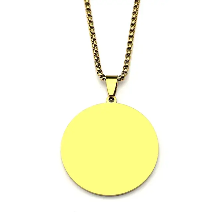 Sept archanges URIEL sceau salomon Talisman Sigil d'angélique collier en acier inoxydable couleur or strass chaîne bijoux cadeau
