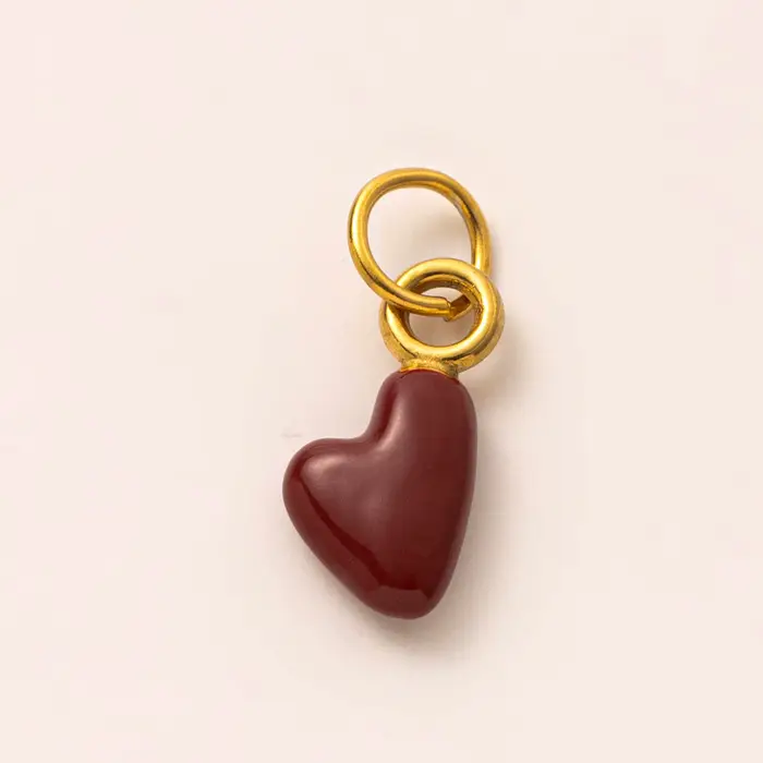 Pendentif multicolore en acier inoxydable, combinaison gratuite, amour de décembre, breloques simple