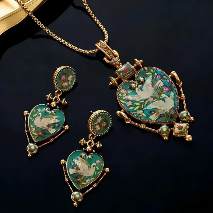 Ensemble de bijoux Vintage Palace Flying Pigeon