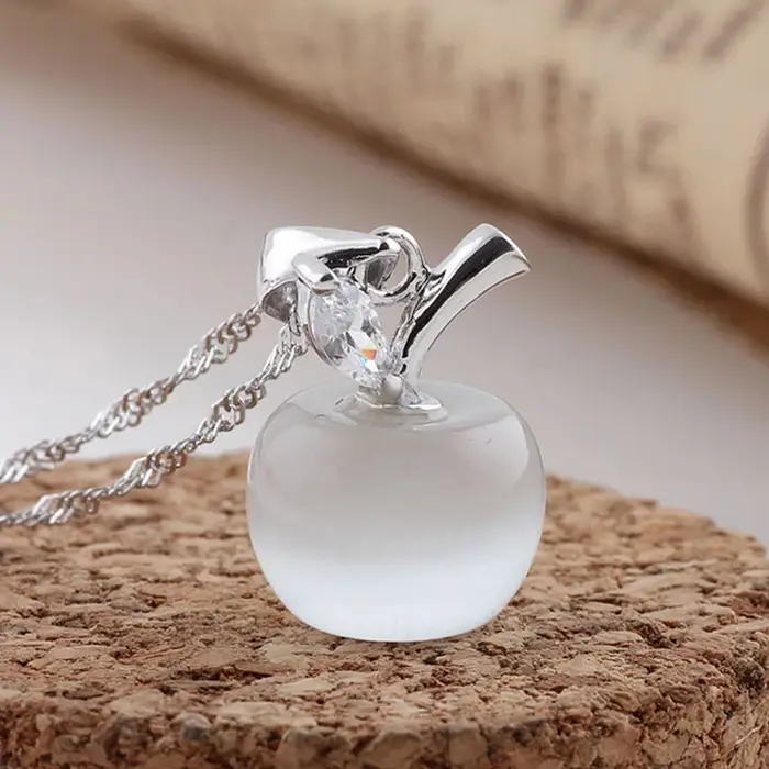 Colliers à chaîne en argent Sterling 925 pour femmes, chaîne à maillons en cristal, mode Vintage, él