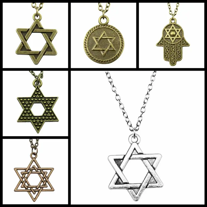 Collier pendentif étoile de David