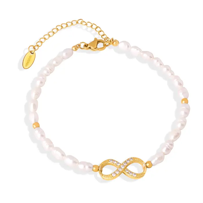Magnifique bracelet jonc pour femme plaqué or n° 8 bijoux de luxe en cuivre pour mariage et banquet