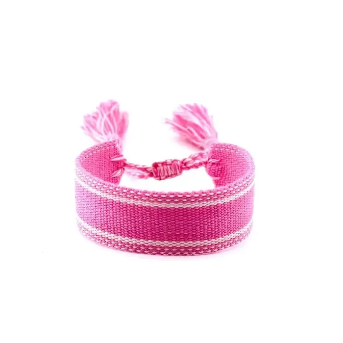 Bracelet tissé à la main de Style National bohème pour femmes, Bracelet à motif décoratif coloré bro