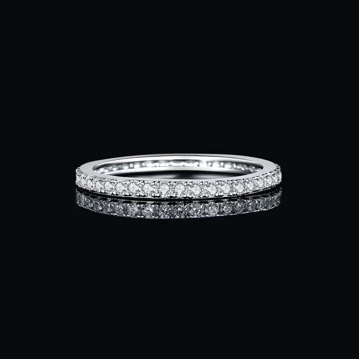 JewelryPalace 5A CZ éternité classique 925 en argent Sterling bague de fiançailles de mariage pour femme cadeau d'anniversaire bijoux fins