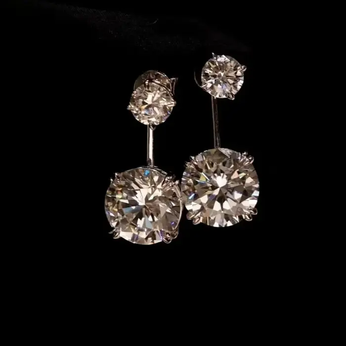 ZOCA nouveau Style de luxe élégant fête de mariage boucle d'oreille pour les femmes 925 argent bijou
