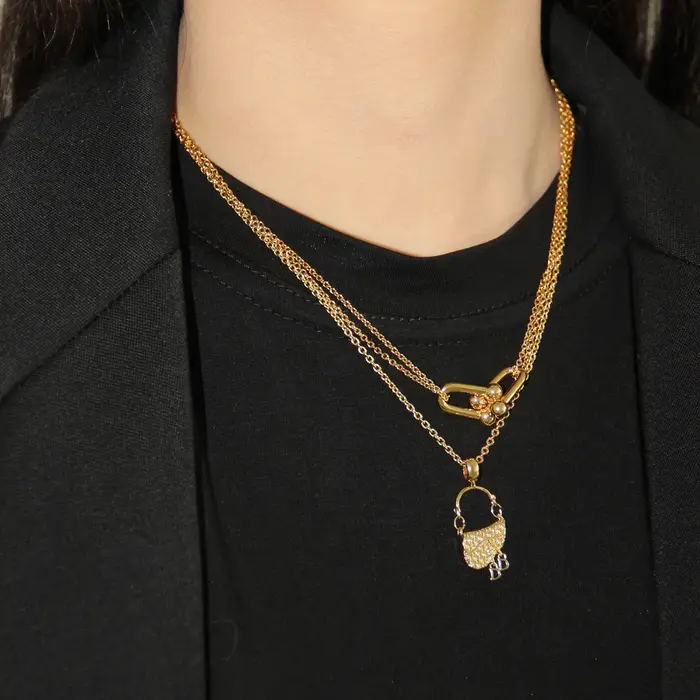 Ensemble de boucles d'oreilles en argent 925 avec galvanoplastie dorée