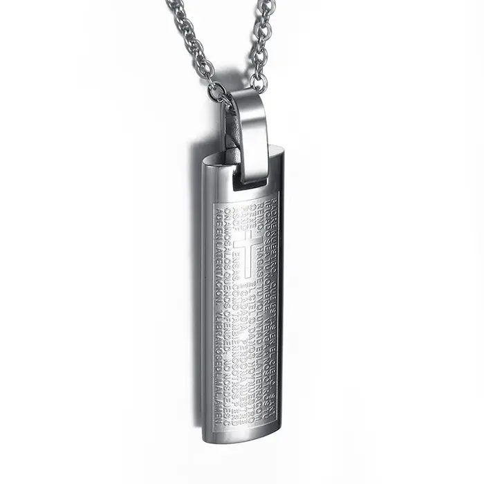 Pendentifs espagnols plaqués titane pour hommes