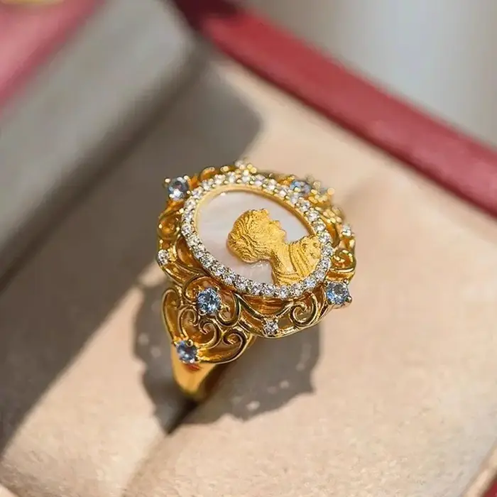 Bague Vintage Camée pour Femme