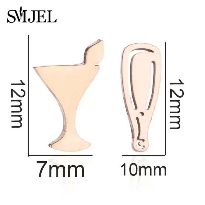 Boucles d'Oreilles Feuille Bière En Verre Pour Femme Occasions Spéciales Original Bijou Fantaisie