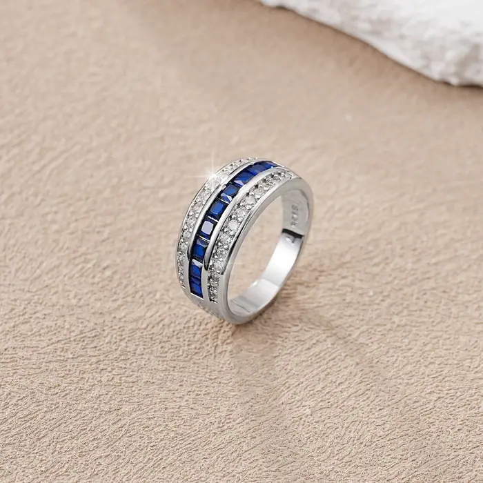 Bague en argent Style princesse S925 pour femmes
