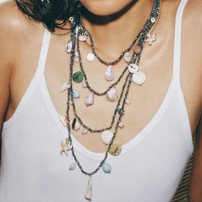 Collier Bohème Fait Main en Coquillages et Perles