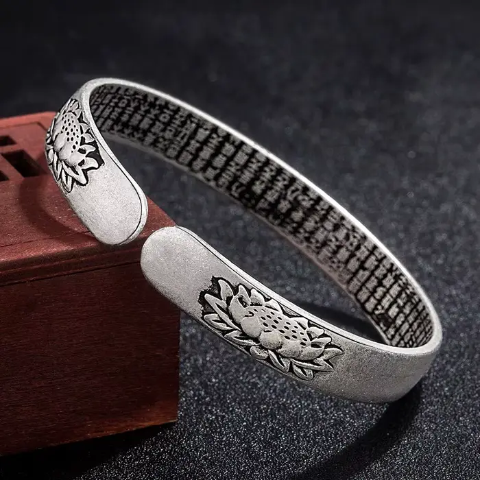 Bracelet rond en argent sterling 925