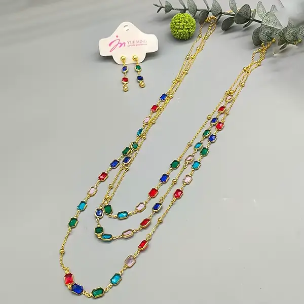 Ensemble de bijoux de couleur brésilienne pour femmes