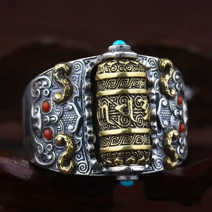 Bague porte-bonheur en Turquoise véritable