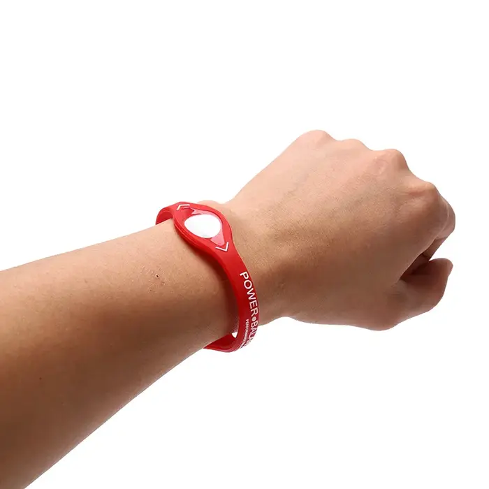 1pce Bracelet de santé énergétique d'équilibre de puissance pour les bracelets de Sport bande de Silicone d'ion cadeau pour les femmes/hommes longueur 20.5 cm