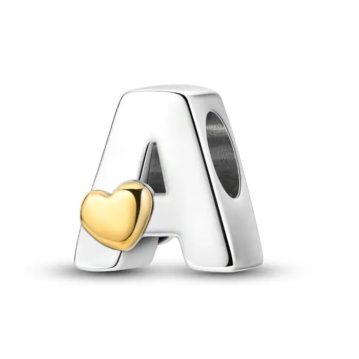 Ajustement Qikaola 925 Bracelets originaux amour 26 lettres anglaises série argent breloques perles 