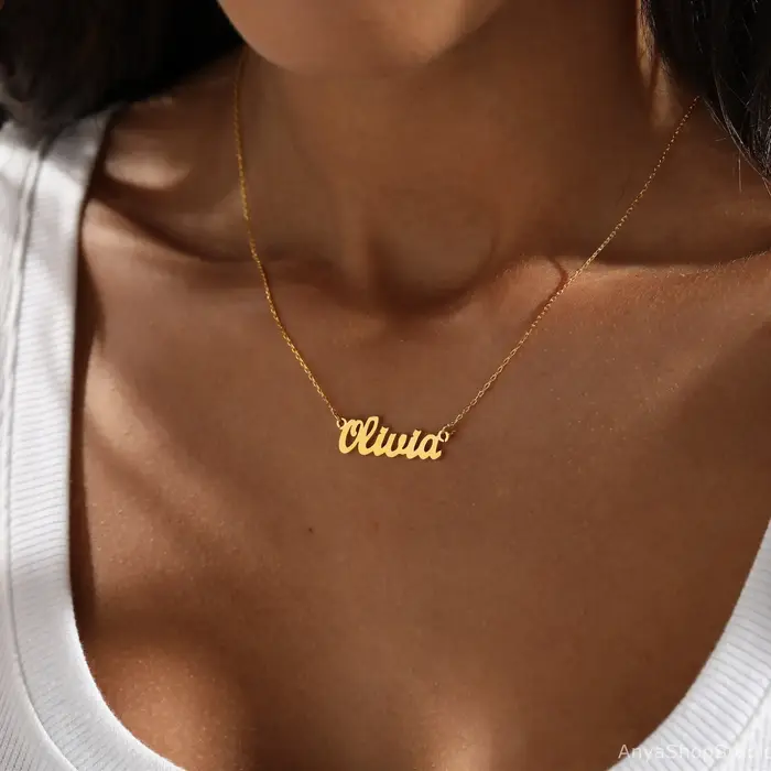 Colliers avec nom personnalisé pour femmes, chaîne à breloques en acier inoxydable, bijoux de noël p