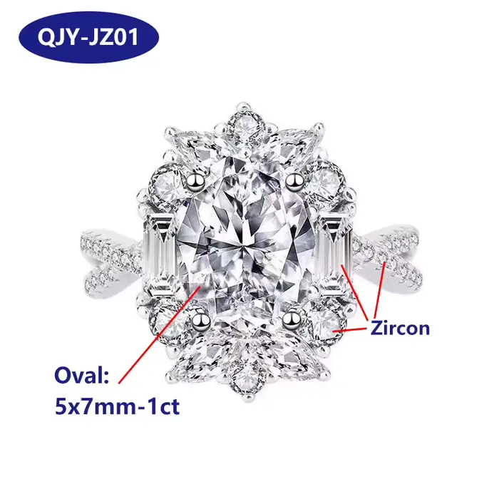 Alliance en argent sterling 925 sertie de moissanite pour engagement élégante pour femme occasions spéciales