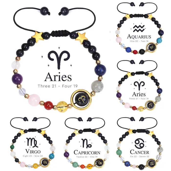 Bracelet 12 signes du zodiaque