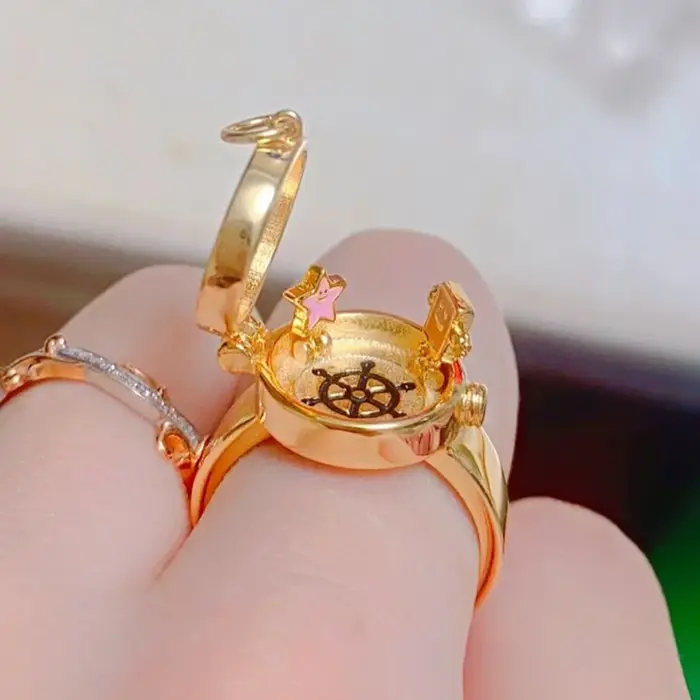 Bague d'ouverture Anime pour adolescents