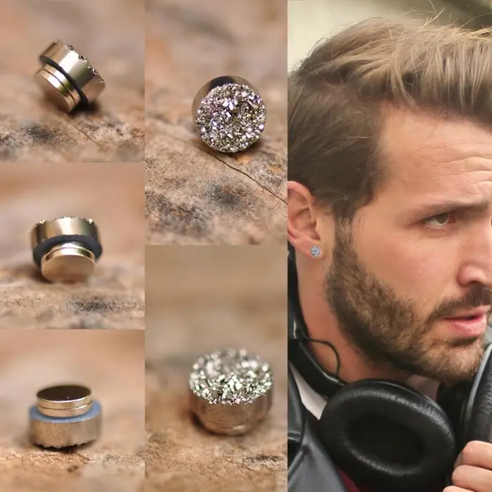 Boucles d'oreilles magnétologie lymphvité Germanium