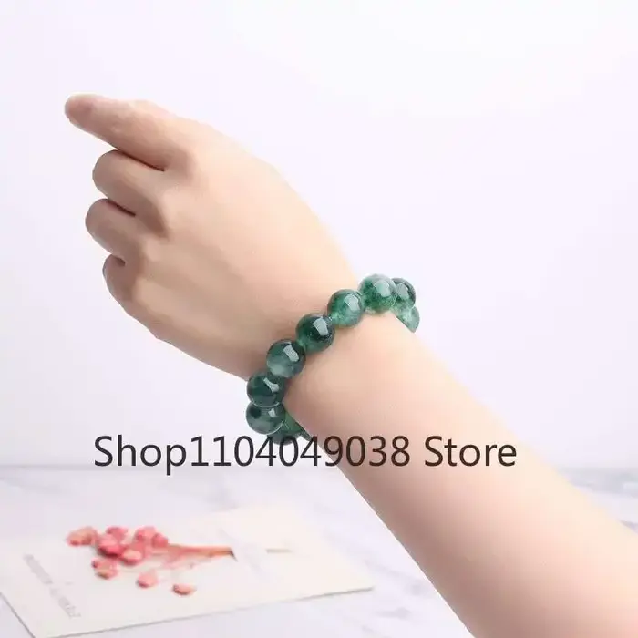 Bracelet en Jade de birmanie naturel véritable pour hommes et femmes