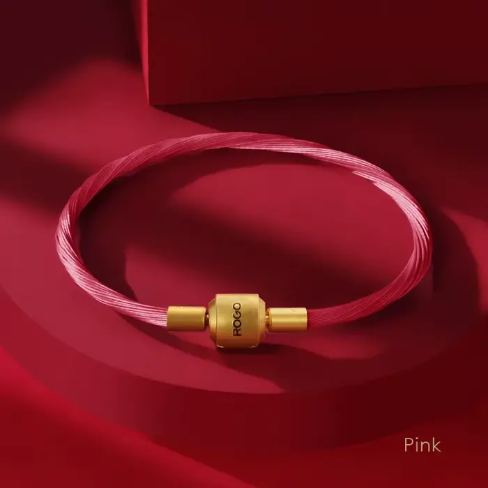 SangSang – Bracelets classiques à breloques pour femmes, couleur dorée, fil d'acier torsadé, bijoux 