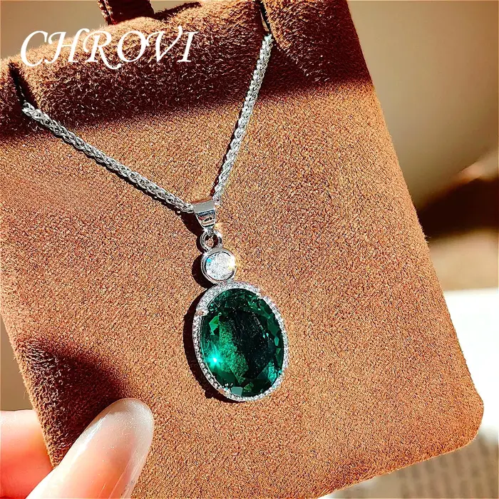 Collier pendentif en argent sterling 925 avec diamants super étincelants style mignon romantique palace pour femmes occasions spéciales