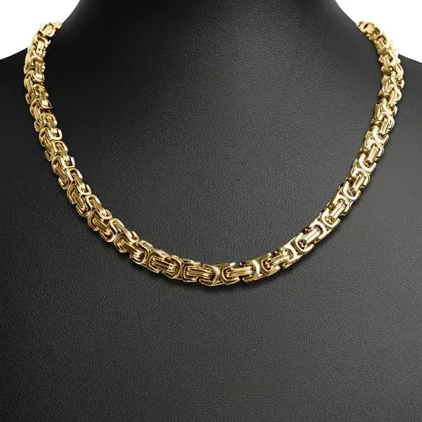 Colliers classiques magnifiques en argent massif de 50CM
