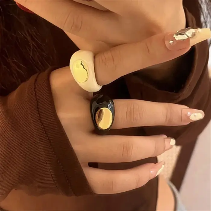 Bague en émail français pour femmes