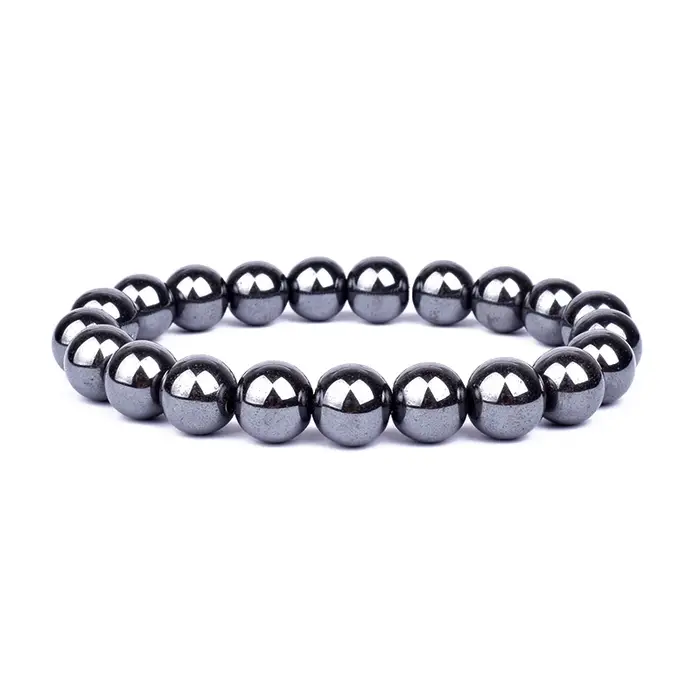 Mode 6/8/10mm Bracelets magnétiques pour femmes Nature hématite perles Bracelet thérapie soins de sa
