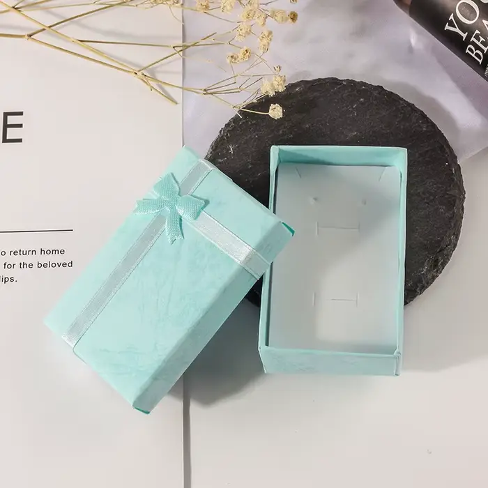 Boîte à bijoux 5x8cm, emballage pour matiques et boucles d'oreilles