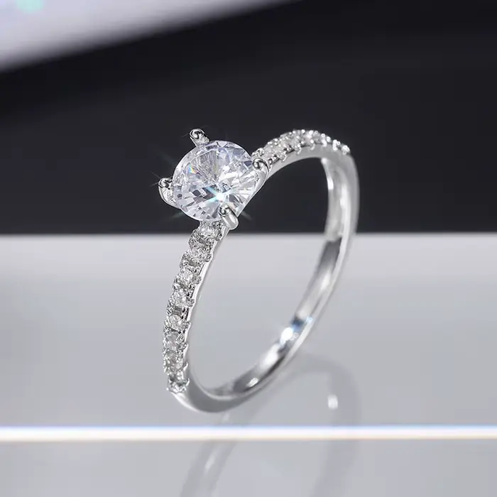 Bague de fiançailles de mariage en argent Sterling 925 pour femmes, cadeau d'anniversaire romantique