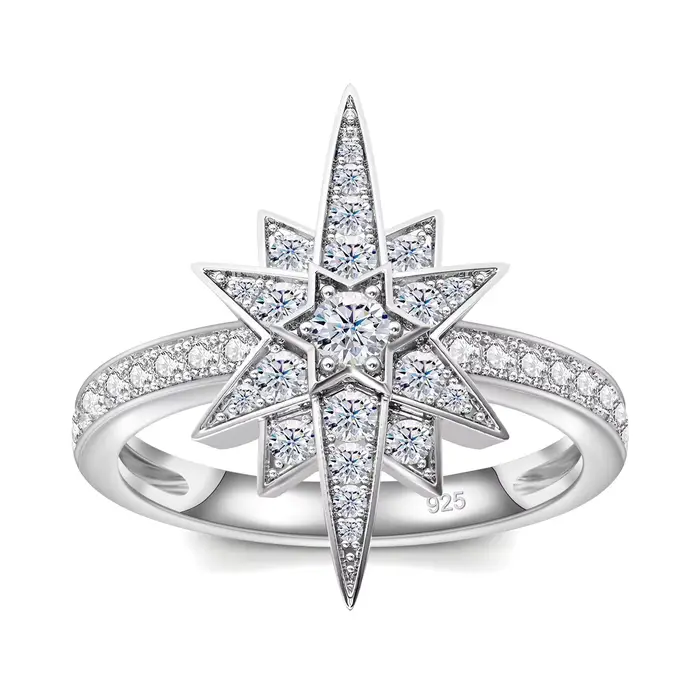 Bague de luxe en Moissanite pour femmes, couleur D VVS1, 3MM, 925, tendance, anniversaire de mariage
