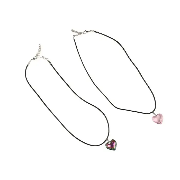 Collier Cœur Punk en Cristal