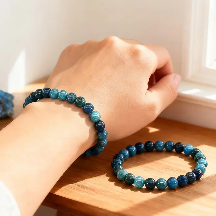 Bracelet en perles de pierre naturelle exquise pour femmes et hommes